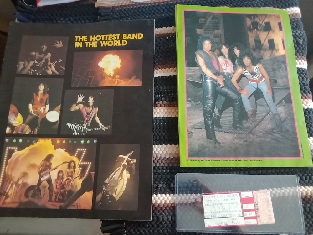 Kiss 👄 Ticket Stub History Lick It Up Tour 2-1-84, Berkeley California 🎸