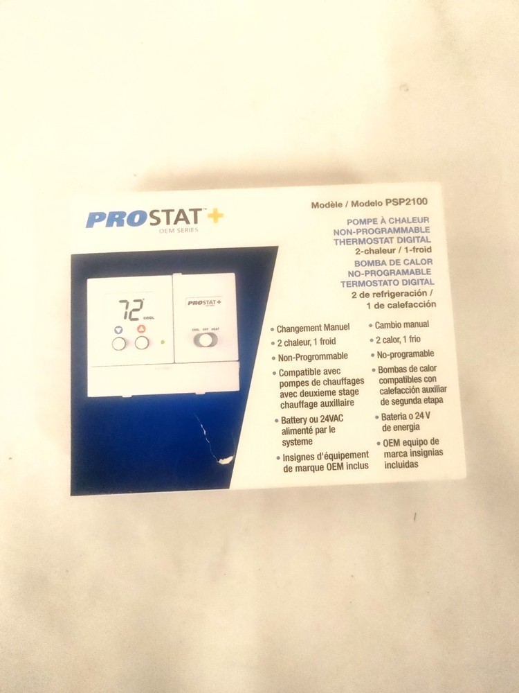 Prostat+ Model PSP2100 Non-Programm Thermostat Digital Heat Pump