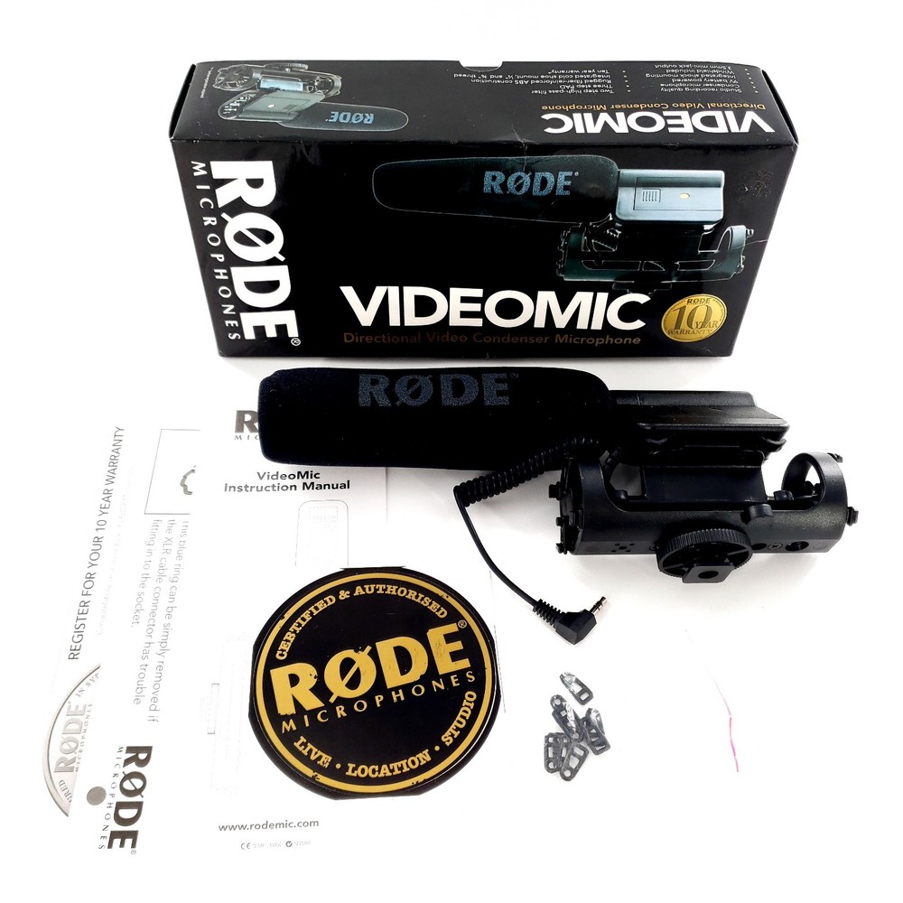 Rode VideoMic Directional Video Condenser Microphone Tested & Works
