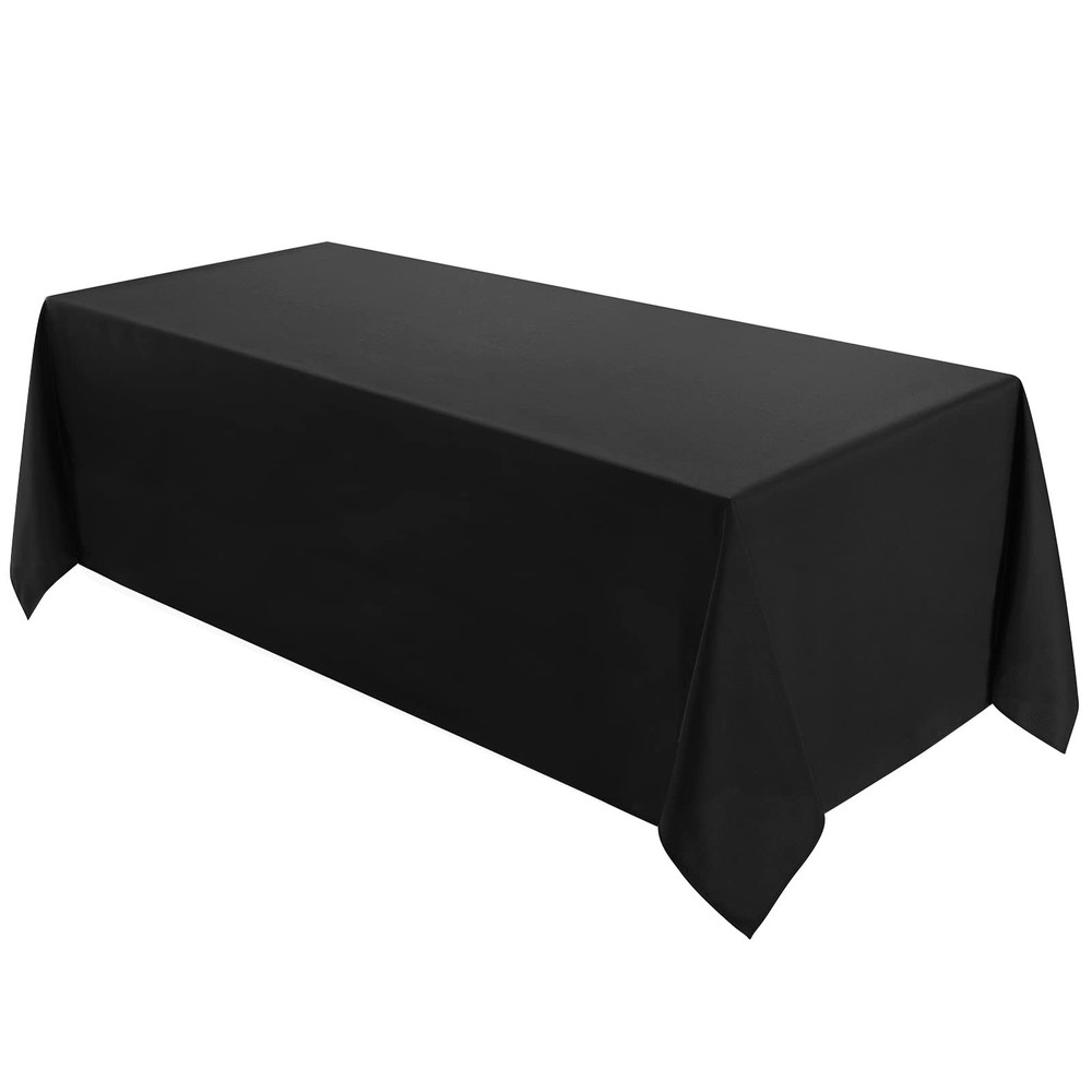 1 Pack Tablecloth 90 * 132inch Rectangle Table Cloth Polyester, Stain Wrinkle...