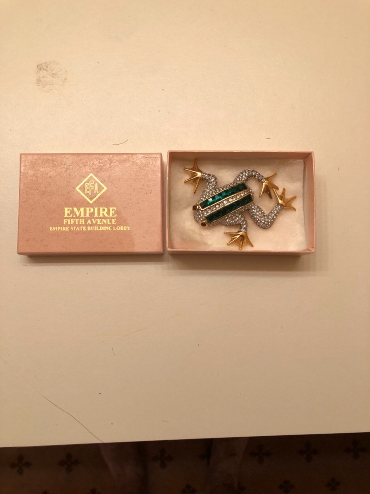 Frog Rhinestone Pin