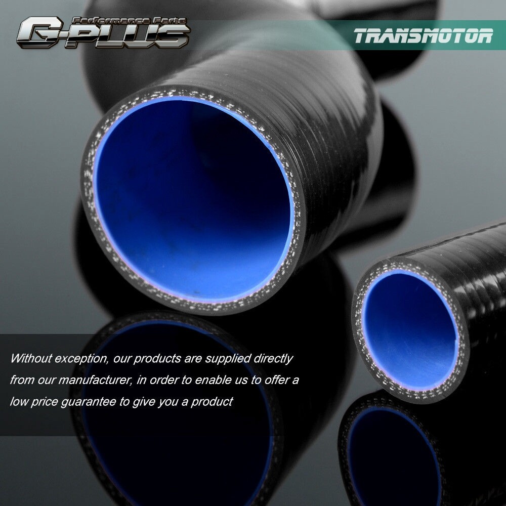 Fit For 67-72 Chevy C/K Series C10 Pickup Black Silicone Coolant Radiator Hose