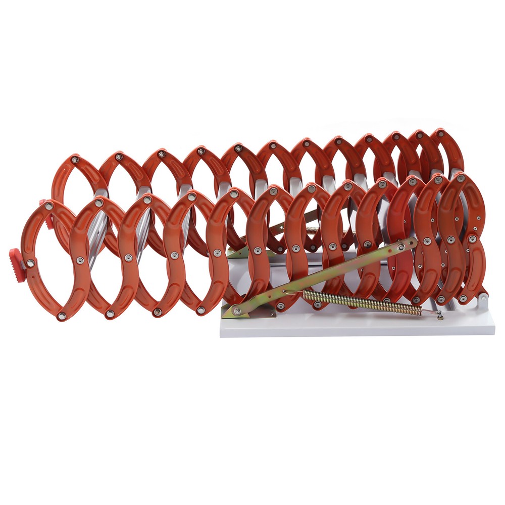 12 Steps Attic Ladder Folding Loft Ladder Wall Mounted Pull Down Attic Stairs