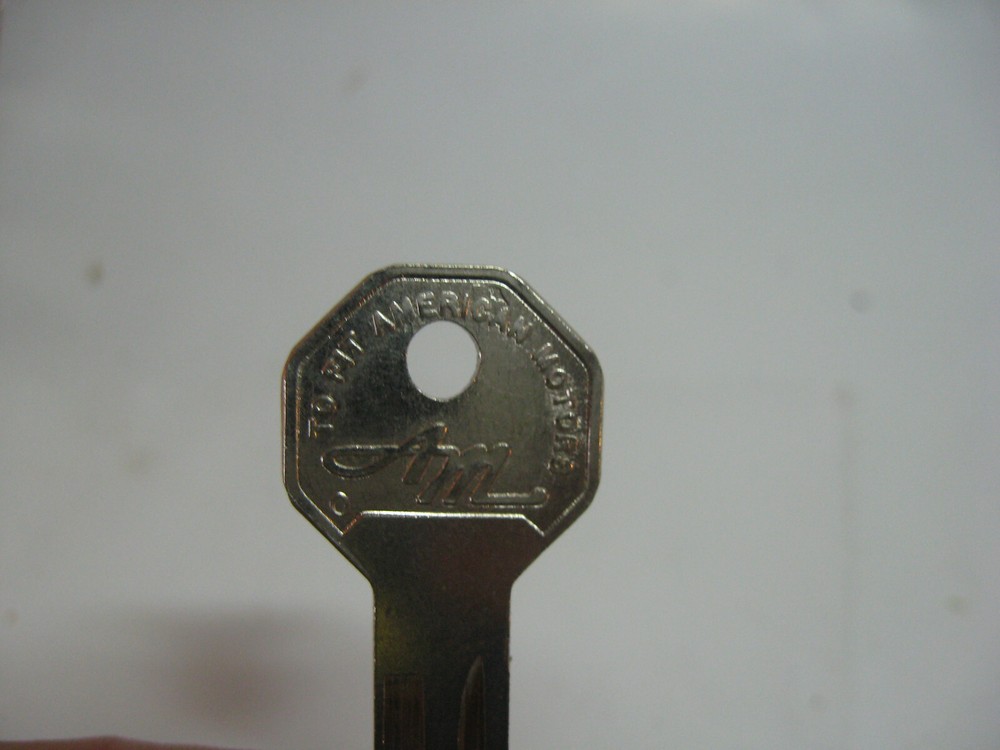 1960's AMC RAMBLER IGNITION KEY BLANK NEW REPLACEMENT NORS