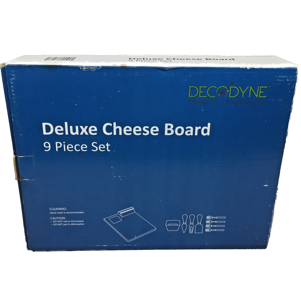 Decodyne Deluxe Cheese Board 9-Piece Set