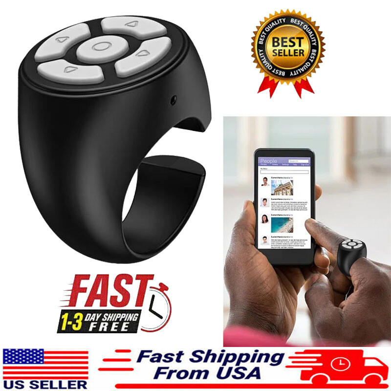 Fingertip Wireless Bluetooth Remote Control Turner Scrolling Remote Control Page