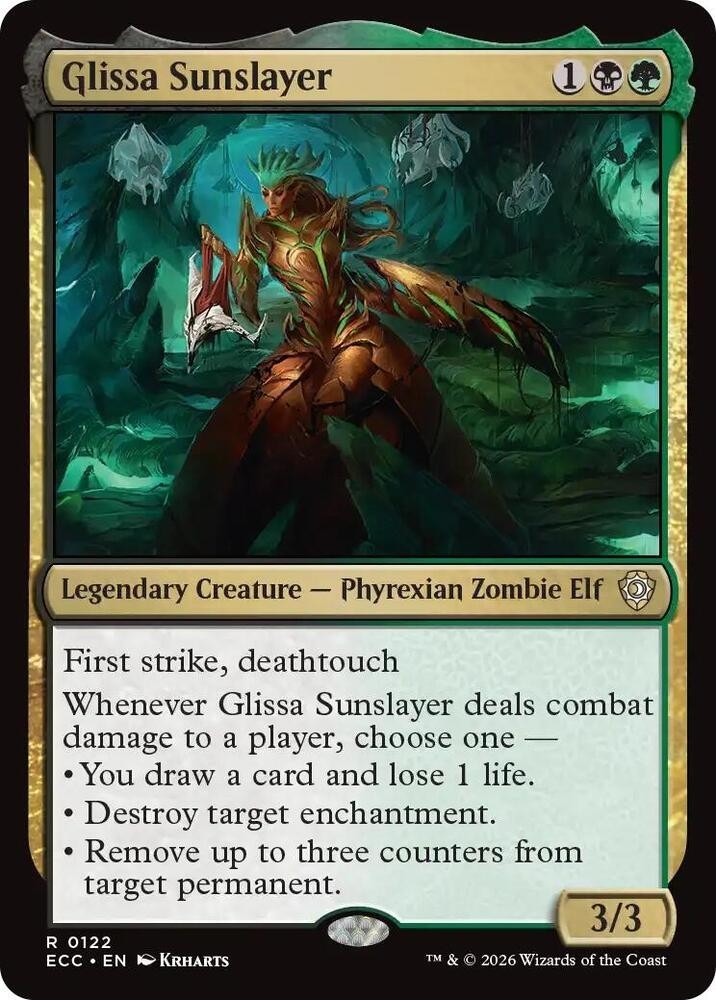 NM Glissa Sunslayer, MTG, Lorwyn Eclipsed, Magic the Gathering, 122