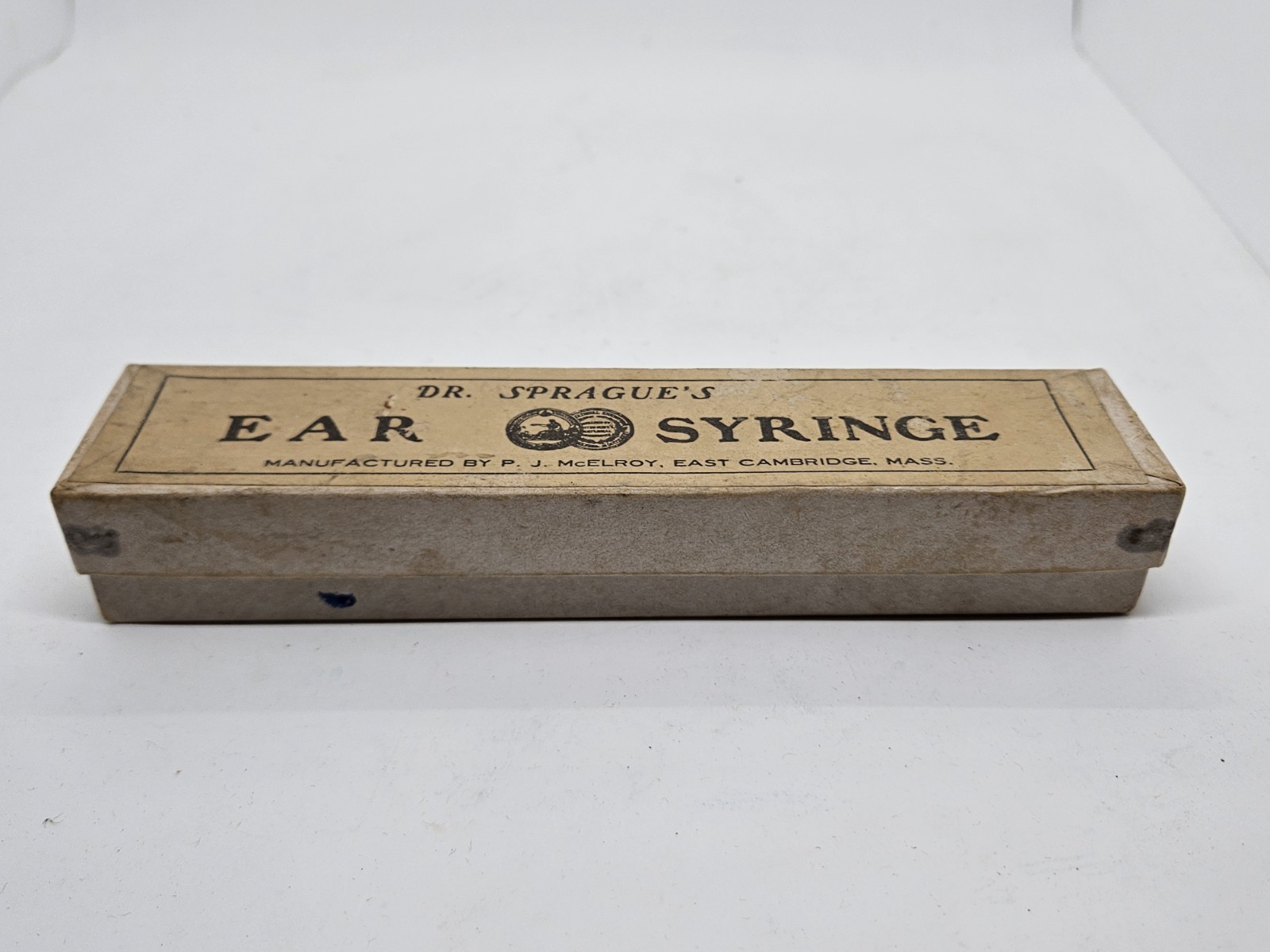 1800's Victorian DR. SPRAGUE'S SYRINGE Hand Blown Glass - P.J. McElroy Cambridge