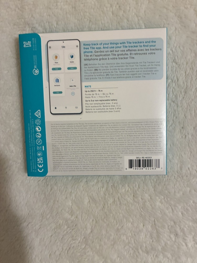 Tile tracker for keys, bags and more