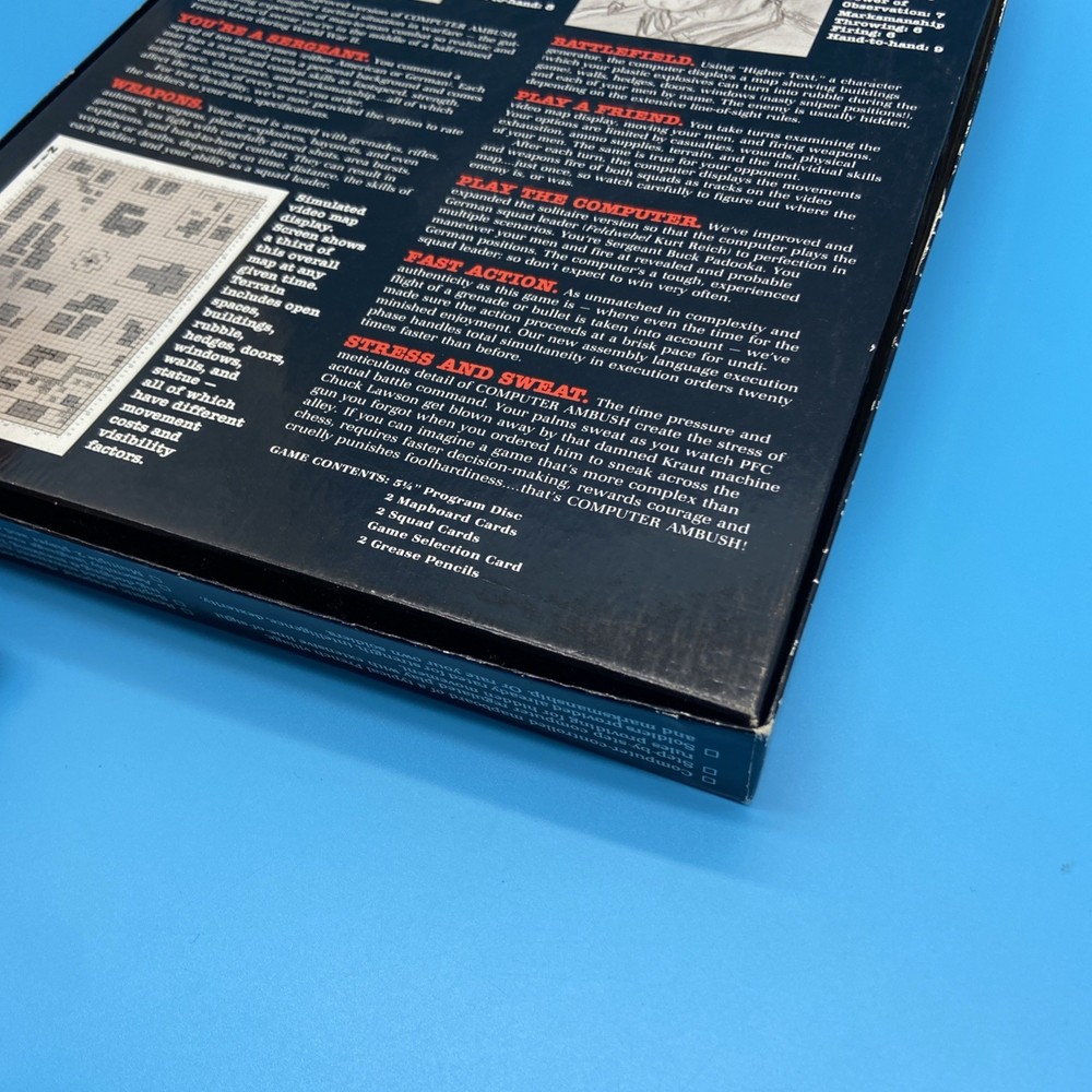 SSI Computer Ambush 2nd Ed Big Box CIB [Platform Name] - Complete