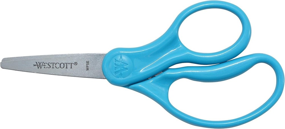 Scissors For Kids, 5’’ Pointed Safety Scissors, Assorted, 6 Pack