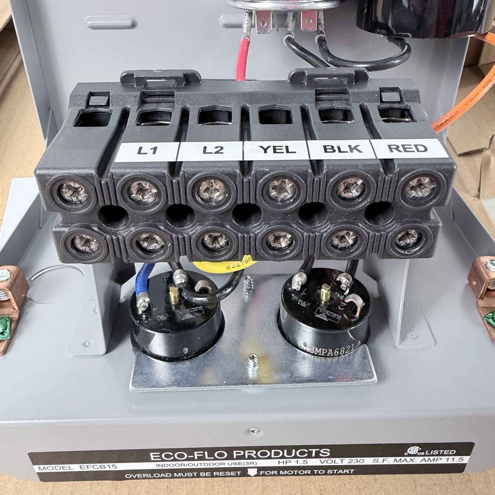 Eco-Flo EFCB15 Water Submersible Pump Control Box EFCB Series 1.5HP 230V