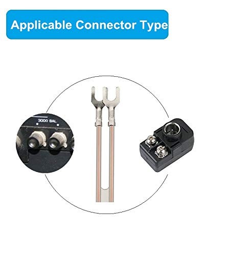 Ancable 300 Ohm FM Antenna T Shape Dipole Radio Ant with Spade Terminal Clear