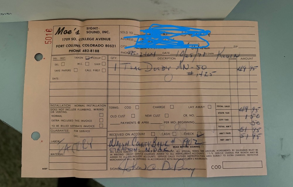 Teac AN- 50 Dolby Noise Reduction Unit