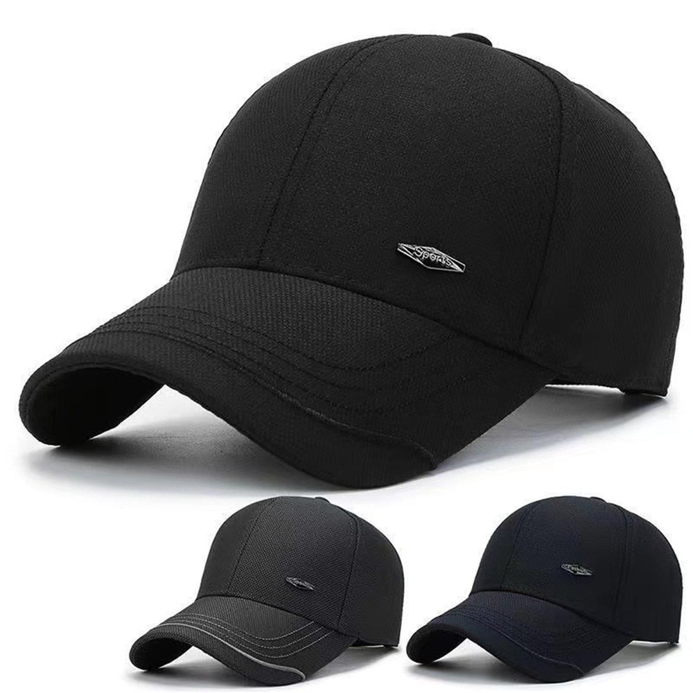 Retro Structured Baseball Cap Low Profile Plain Golf Hats Adjustable Cotton D...