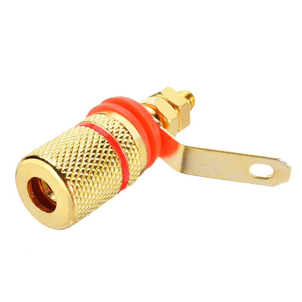 12Pcs 4mm Amplifier Speaker Terminal Binding Post Banana Plug Socket Connector