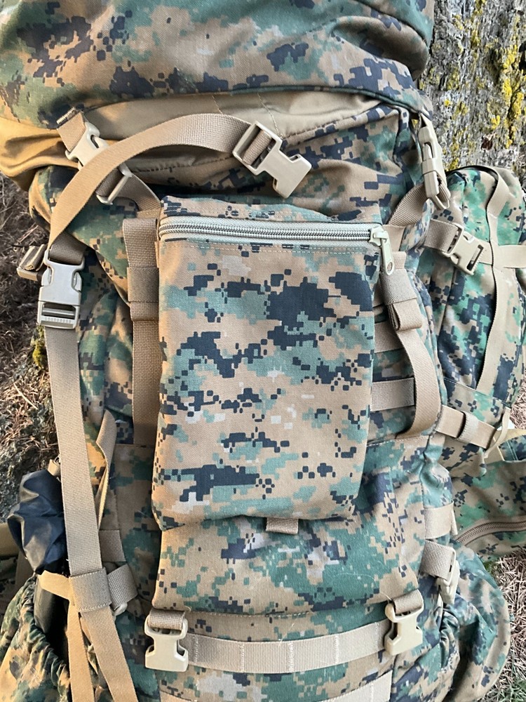 Custom USMC Accessory Pouch - ILBE Digital Marpat Molle Compatible (10 x 13")