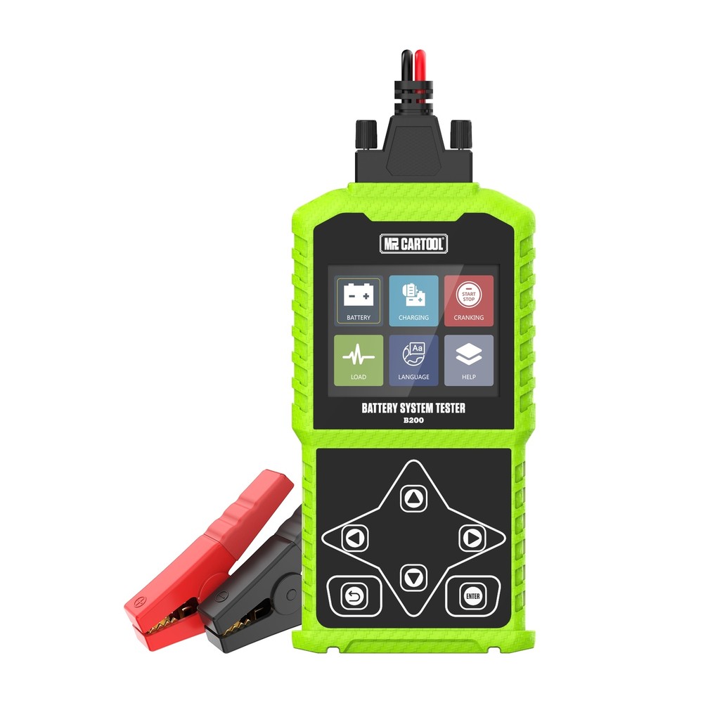 Car Battery Tester 12/24V Load Tester Charging System Analyzer Color LCD Display