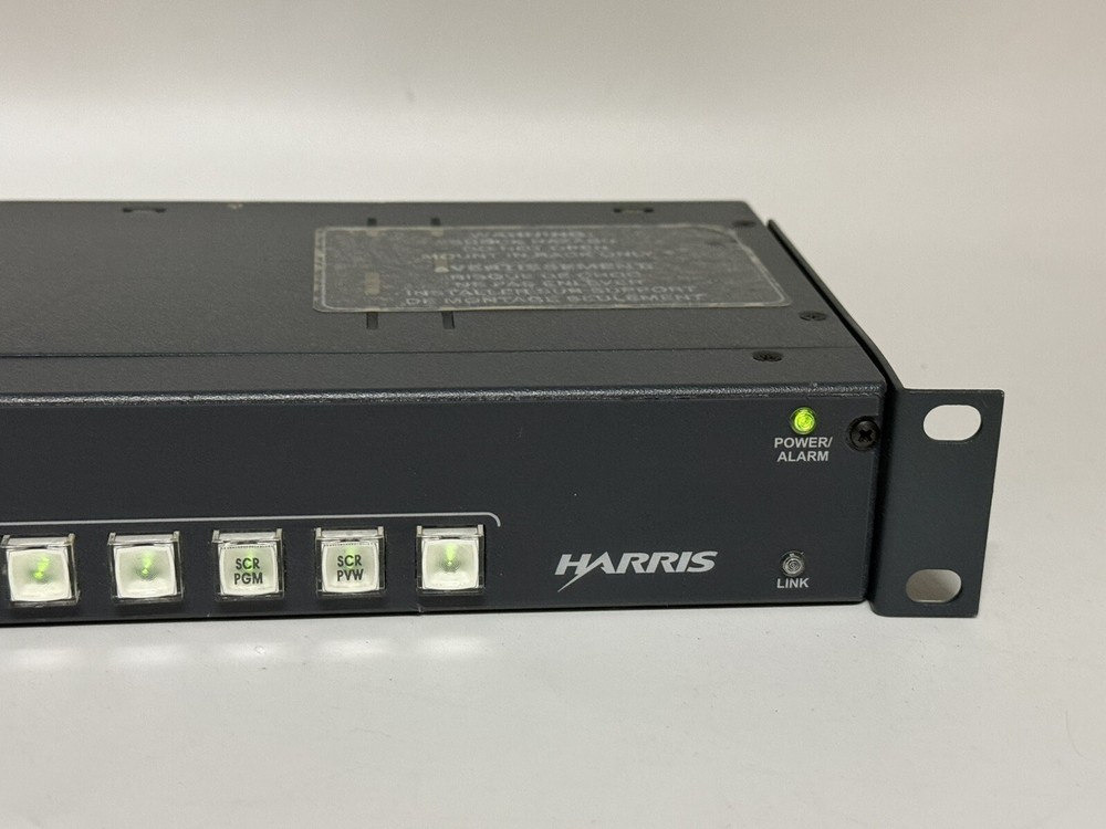 Harris Leitch RCP-16X1P ~ 1RU 16x1 Programmable Pushbutton Remote Panel