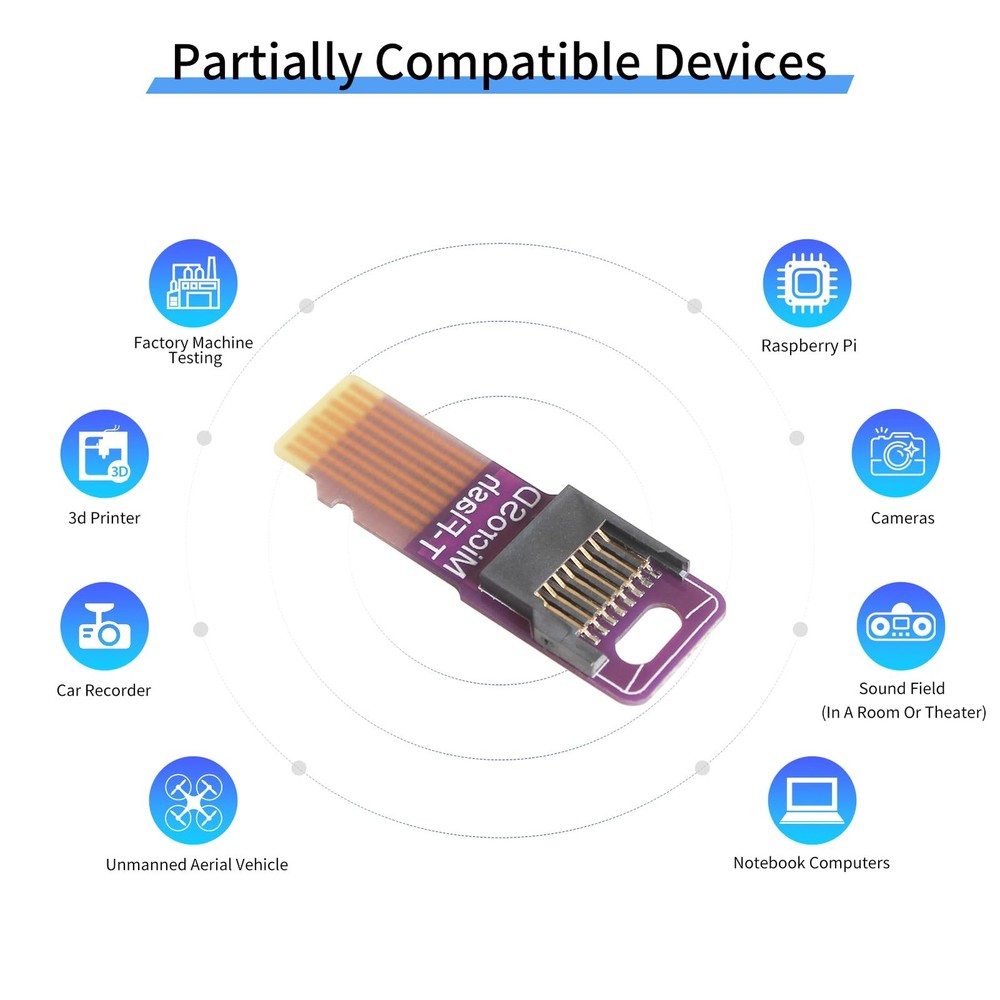 Micro SD Card Extension Board 3D Printer External Car purple