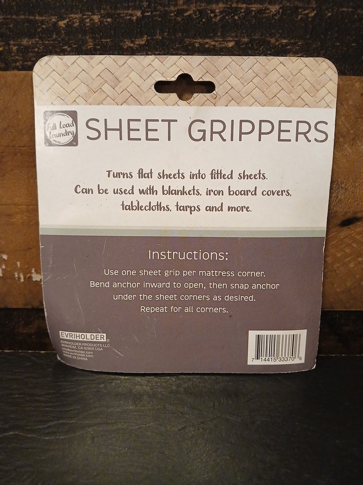 Evriholder Sheet Grippers 4 Pack