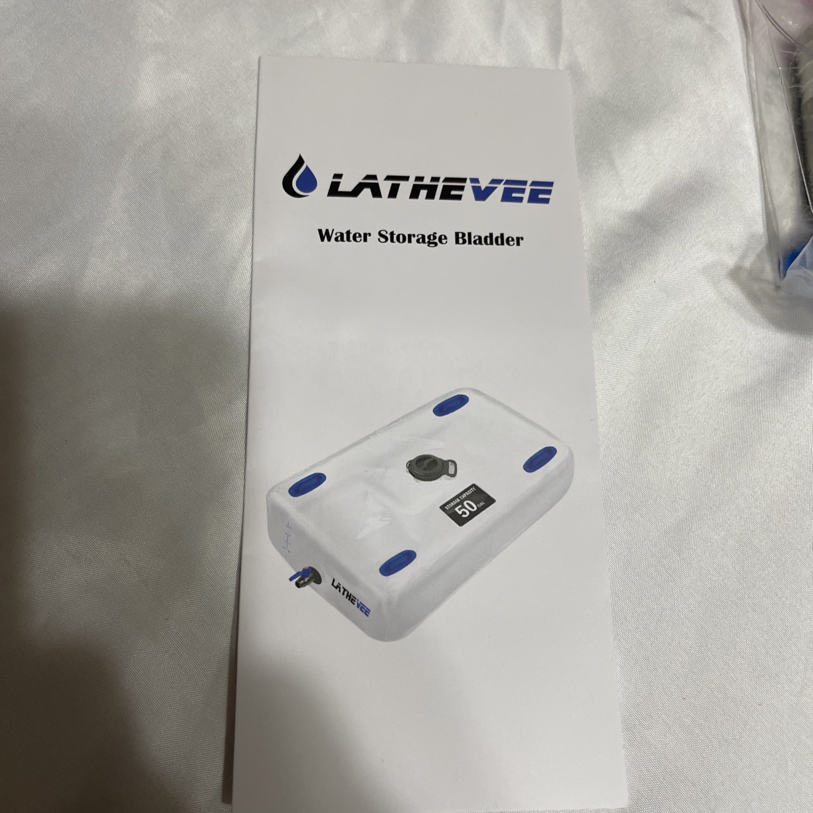 50 Gallon Emergency Water Storage Bladder Bathtub Portable Tank Open Box