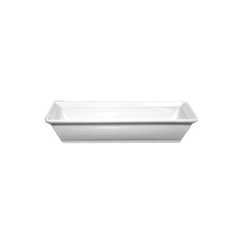 Elite Essentials Bright White 8oz Porcelain Rectangular Bowl