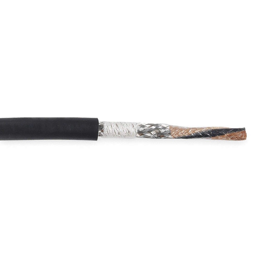 CAROL C1206 Data Cable,6 Wire,Black,100ft 20LA23