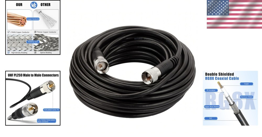 High Quality RG8X Cable for Antenna Analyzer