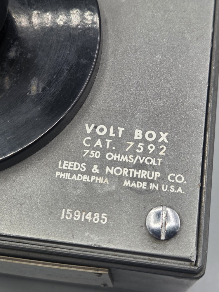 Vintage Leeds & Northrup 7592 Volt Box 750 Ohms/Volt (Untested)