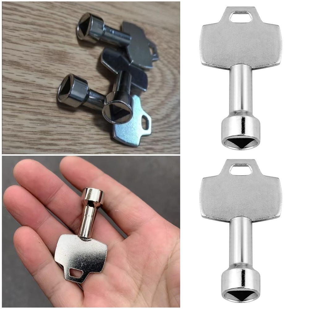 TorSor 5 Pack Trash Can Key Utility Keys Triangular Socket Key Electrical Cab...