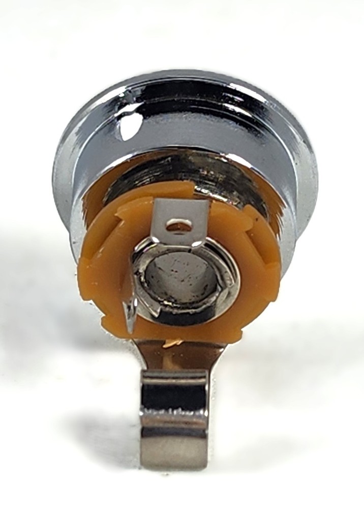 Chrome Modern Tele Jack Socket w/ Jack & Screws
