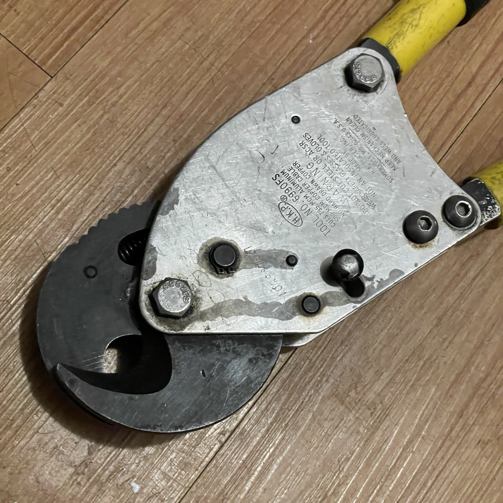 HK Porter HKP 6990FS Compact Ratcheting Cable Cutter 14" USA