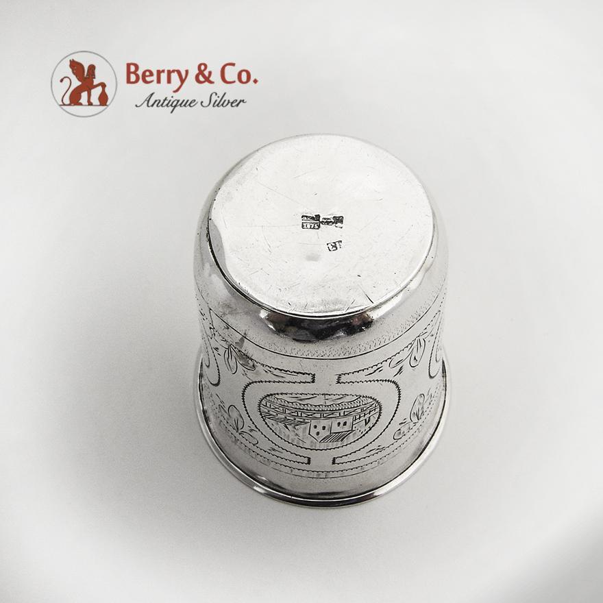 Russian Beaker Large Vodka Cup 84 Standard Silver 1875