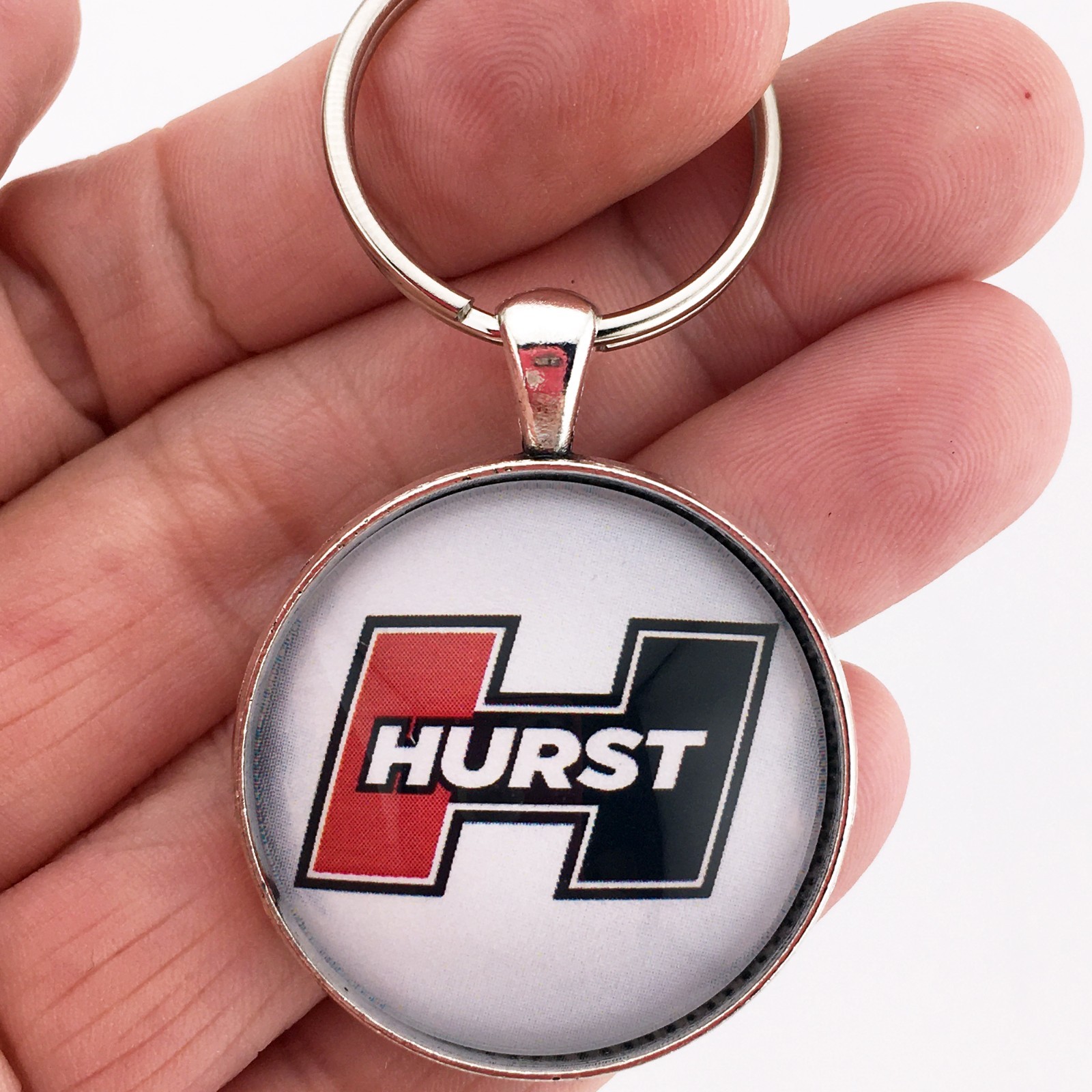 Vintage Hurst Olds Wheel Center Cap Emblem Badge 1.2" Diameter Keychain