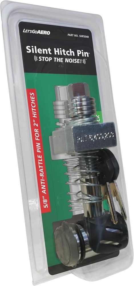 5/8in Threaded Keyless Locking Hitch Pin for Class IV Towing - Quiet Performance