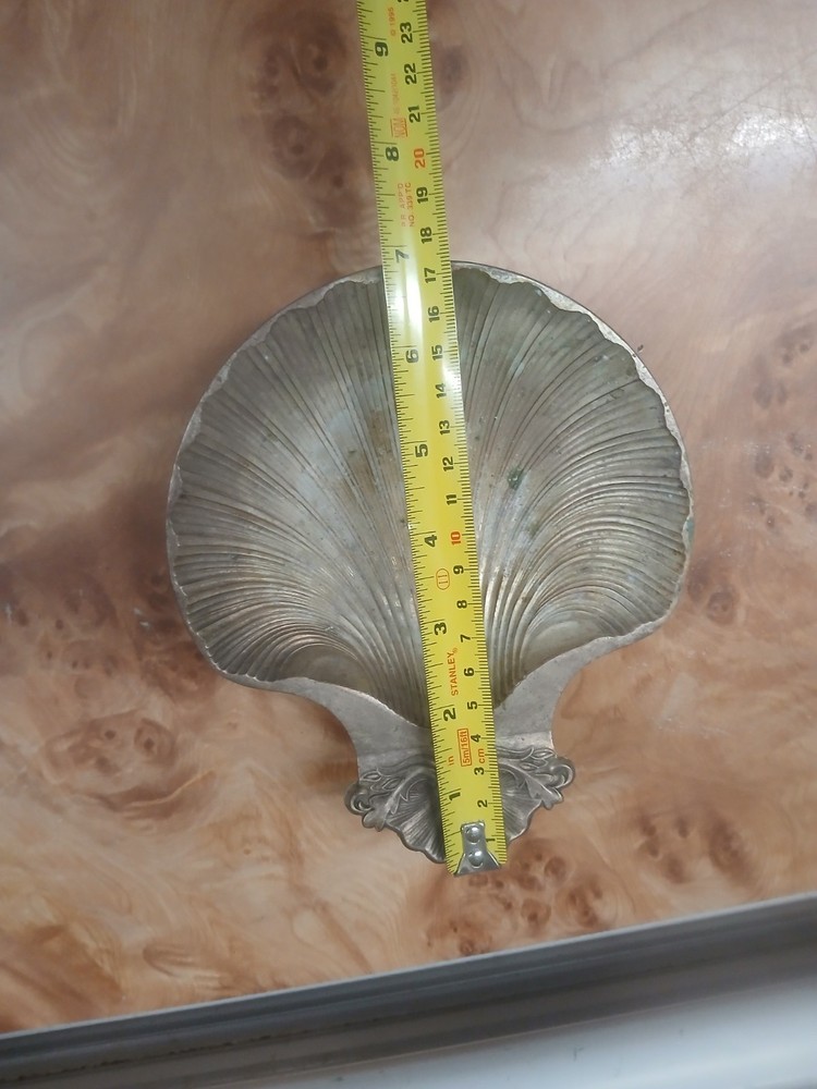 Silverplate Shell Footed Dish Sheffield England 1700-1800 Reproduction Design