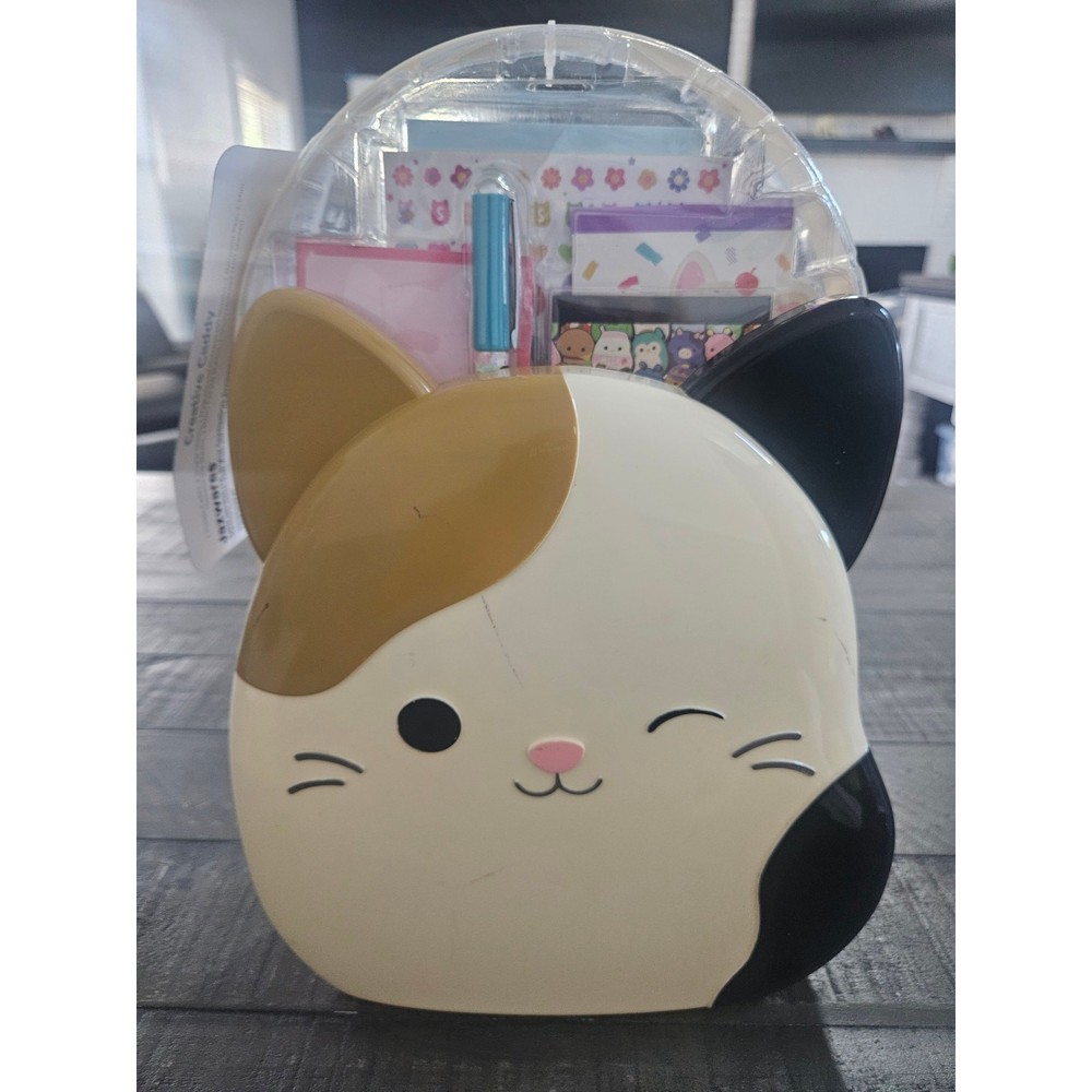 Squishmallows Original Creative Caddy Stationary Kitty Cat Kit NWT Pen Notepad