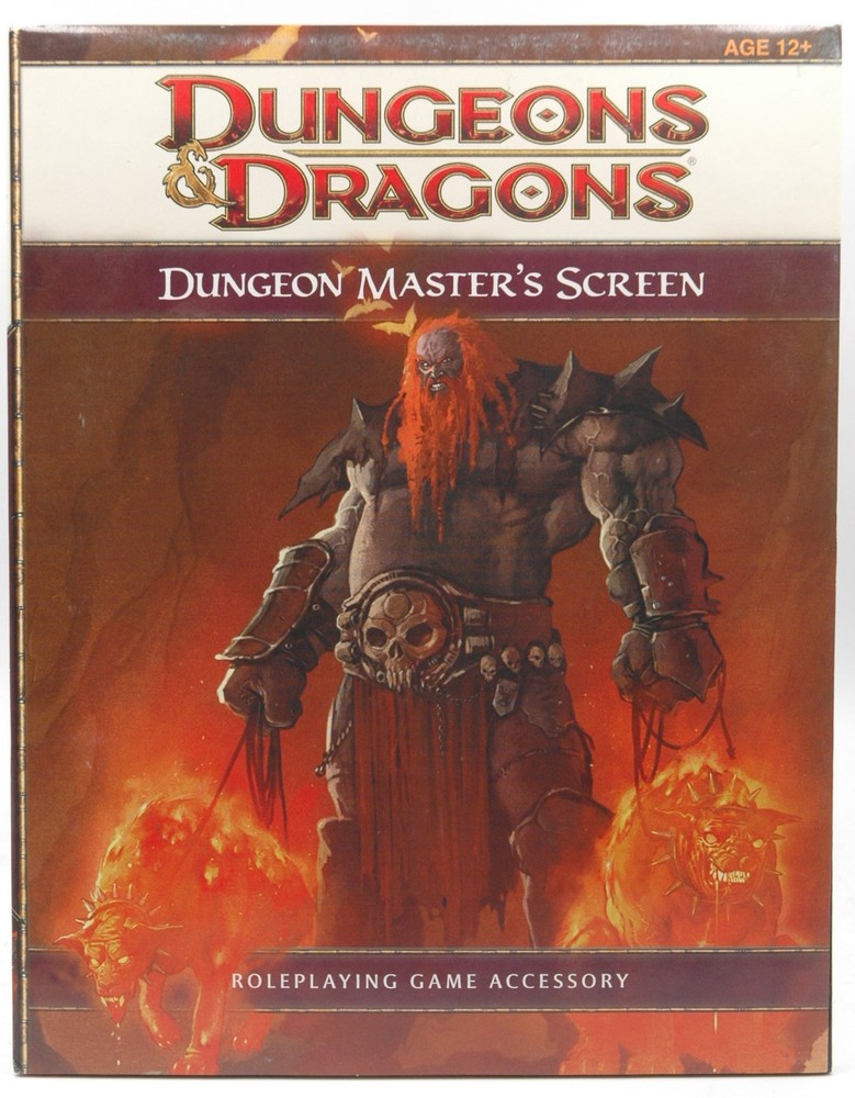 D&D 4e Dungeon Master's Screen VG++ Staff WotC