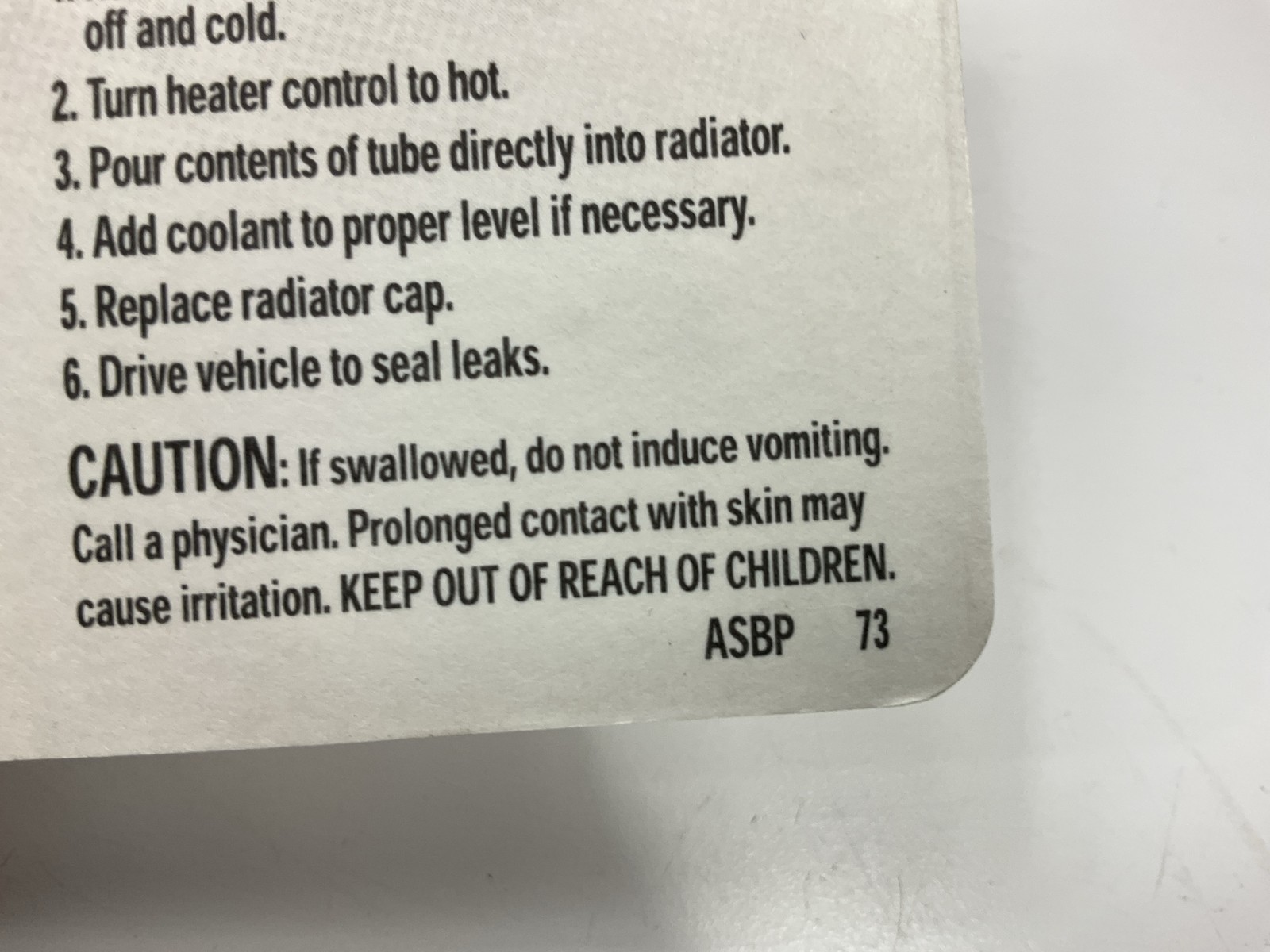 (5) Packs - AlumAseal ASBPI12 Radiator Stop Leak Powder Blister Card 20G Repair