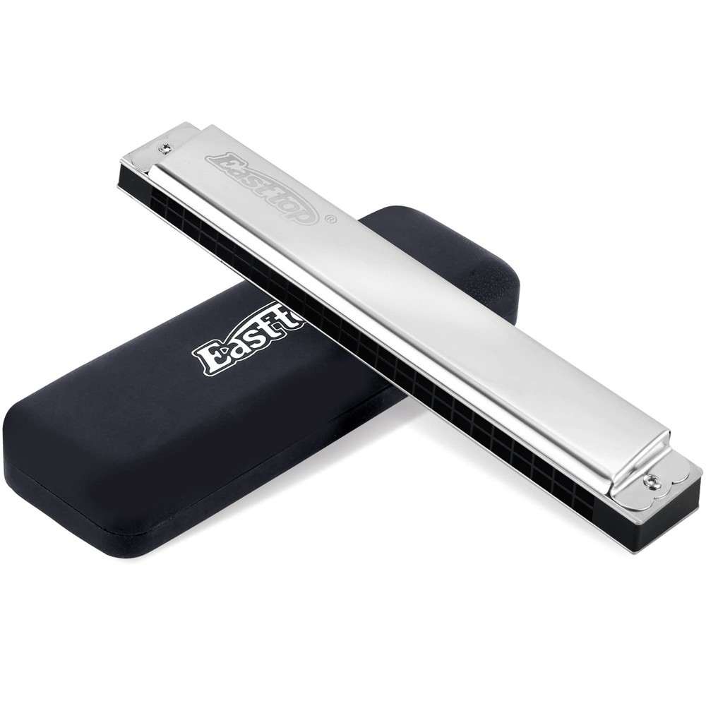 EASTTOP Tremolo Harmonica 24Hole Professional Polyphonic Harmonica T2403 Gift