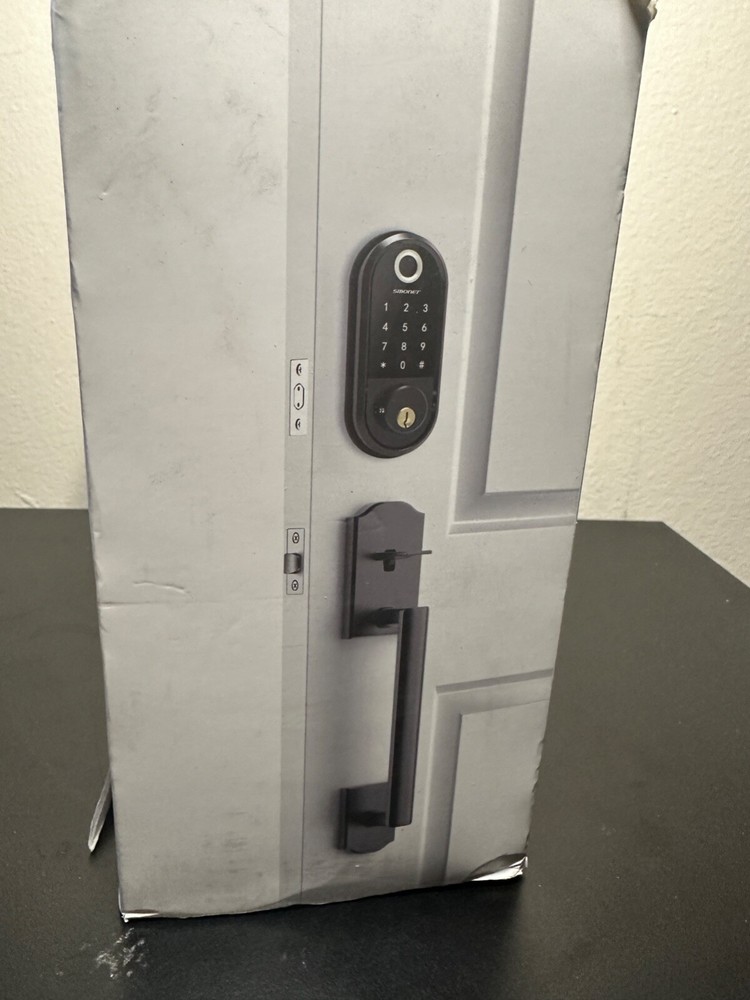 Smart Lock SMONET Bluetooth Keyless Entry Keypad Smart Deadbolt Fingerprint GOLD