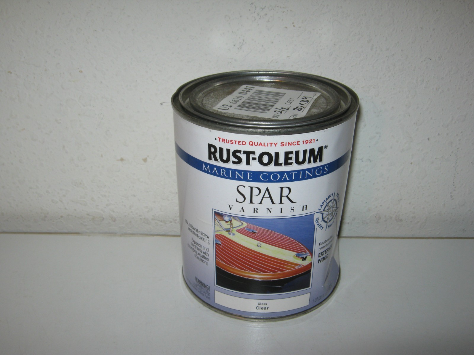 RUST-OLEUM QT CAN GLOSS CLEAR MARINE COATINGS SPAR VARNISH 207008-FREE SHIP-BN8