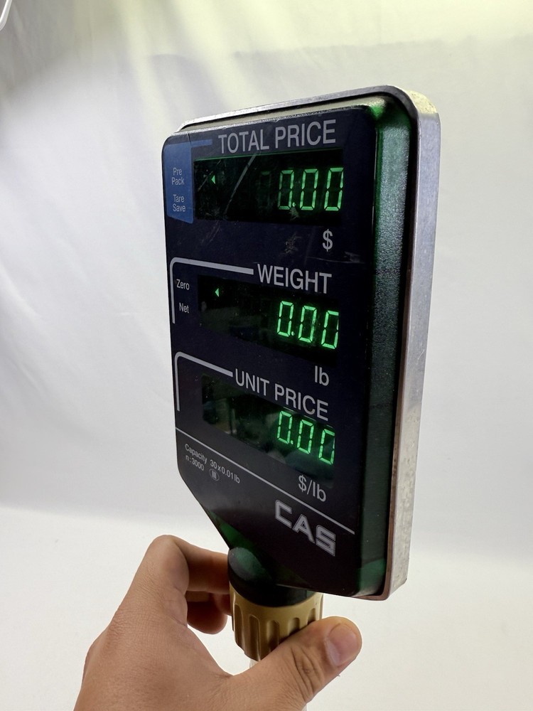 CAS Scale AP-1 30lb bench scale grams/ pounds Mostly Working. Read Description
