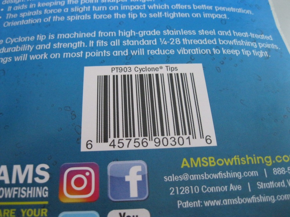 AMS Bowfishing Cyclone Replacement Point Tips PT903