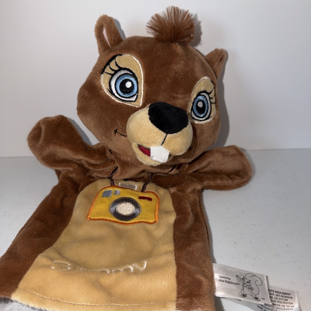 Sammy The Squirrel Hand Puppet Plush Head Fiesta