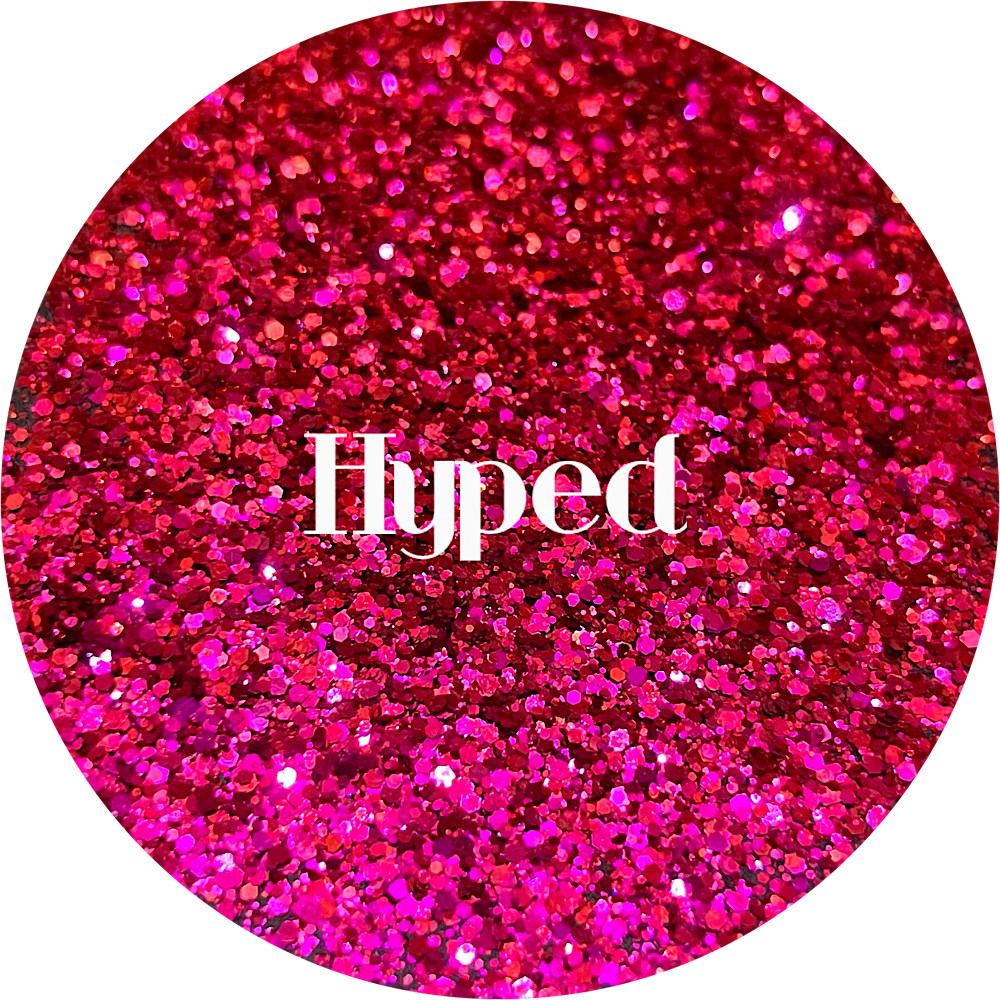 Premium Polyester Glitter - Red to Pink Color Shifting