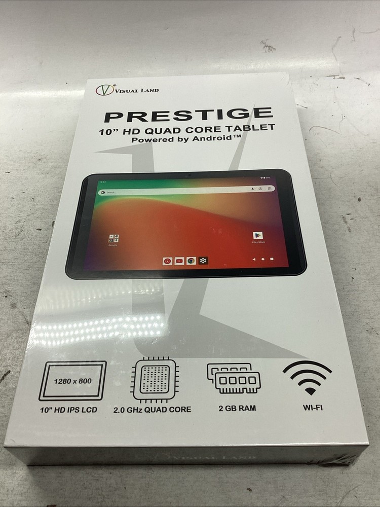 Visual Land Prestige 10" Quad Core Tablet Powered by Android