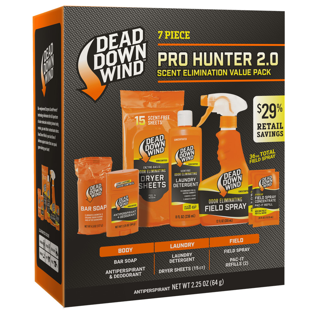 Dead Down Wind Pro Hunter 2.0 7-Piece Kit Complete System of Scent Elimination