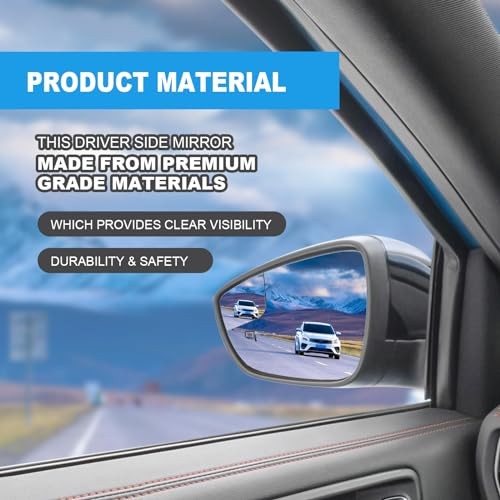 Left Driver Side View Heated Mirror Glass Replacement for Left (Driver Side)